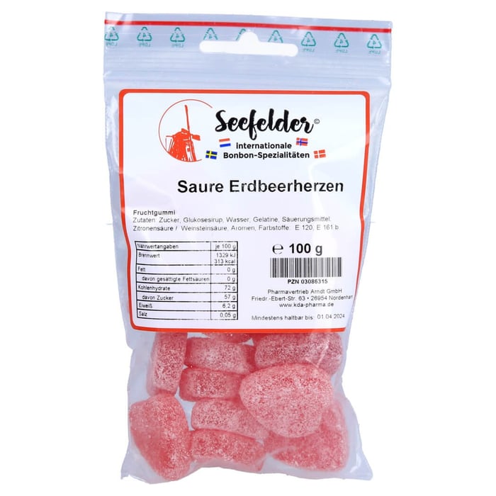 Seefelder Saure Erdbeerherzen KDA