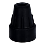 Krückenkapsel16mm schwarz m.Stahleinl.f.Unterarmst