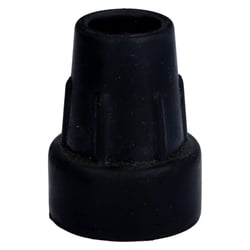 Krückenkapsel18/19mm schw m.Stahleinl.f.Unterarmst