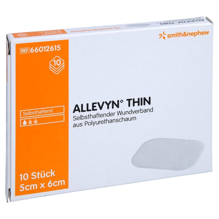 Allevyn Thin 5x6 cm d nne Wundauflage