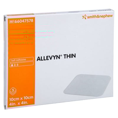 Allevyn Thin 10x10 cm d nne Wundauflage