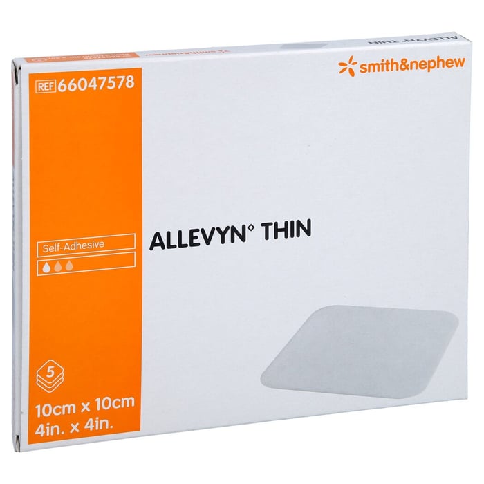 Allevyn Thin 10x10 cm d nne Wundauflage