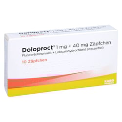 Doloproct 1 mg + 40 mg Zäpfchen