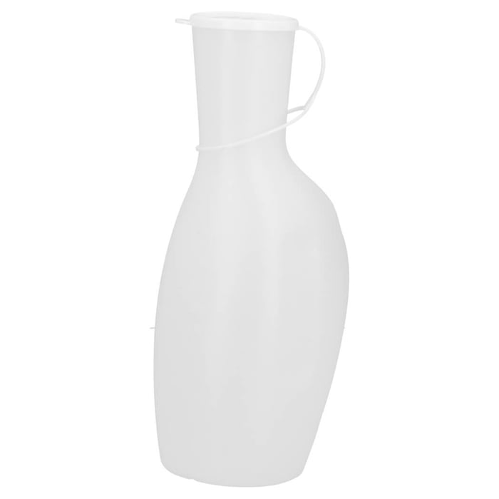 Urinflasche f.Männer milchig m. Deckel 1000ml