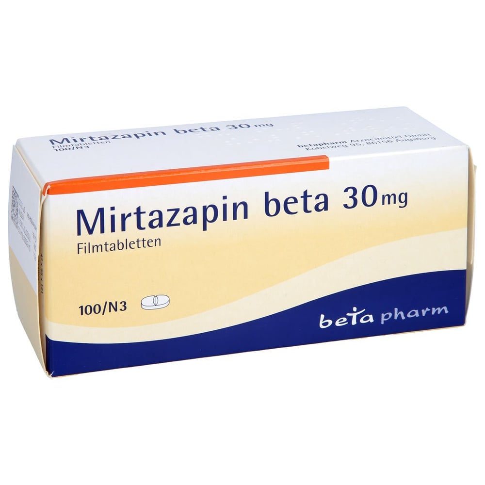 Mirtazapin beta 30 mg 100 Stück kaufen (PZN 3136415)