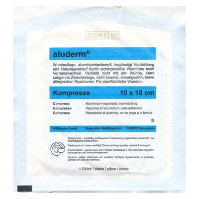 Aluderm Kompresse 10x10cm