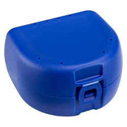 Prothesen Zahnspangenbox universal dunkelblau