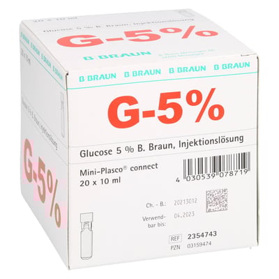 Glucose 5% Braun Mini-Plasco connect
