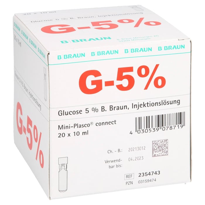 Glucose 5% Braun Mini-Plasco connect