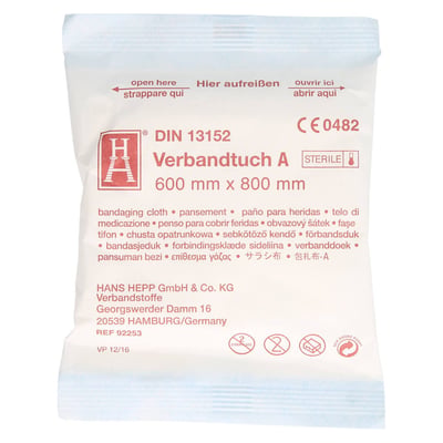 Brandwunden Verbandtuch 60x80 cm steril Produktbild 1