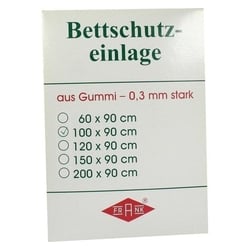 Betteinlage Gummiplatte 0,3 mm 90x100 cm weiß