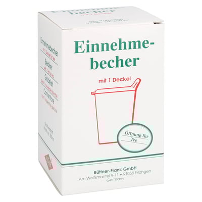 Einnehmebecher Kunststoff m.abnehmb.Trinkdeckel