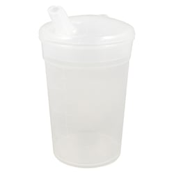 Einnehmebecher Kunststoff m.2 Trinkdeckel