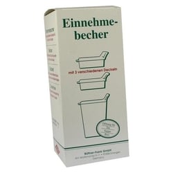 Einnehmebecher Kunststoff m.3 Trinkdeckel