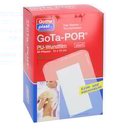 GOTA-POR PU Wundfilm 15x10 cm steril Pflaster