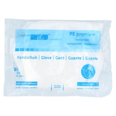 Handschuhe Einmal Herren Poly thylen