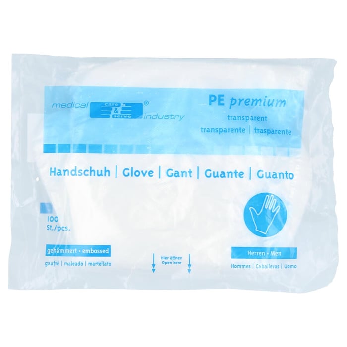 Handschuhe Einmal Herren Poly thylen