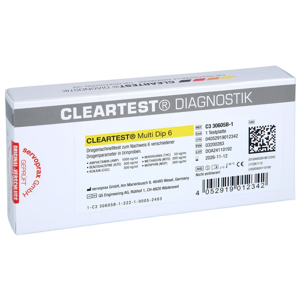 Drogentest Multi Dip 6 Amp
