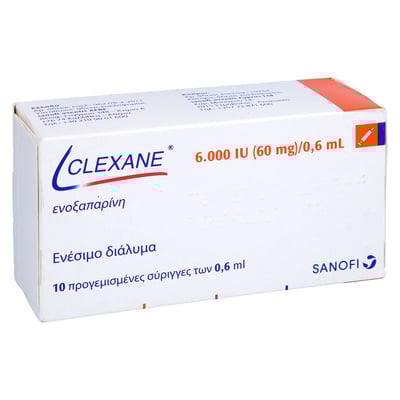 Clexane 6000 I.E. (60 mg)/0,6 ml Injektionslösung
