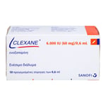 Clexane 6000 I.E. (60 mg)/0,6 ml Injektionslösung ohne Sicherheitssystem