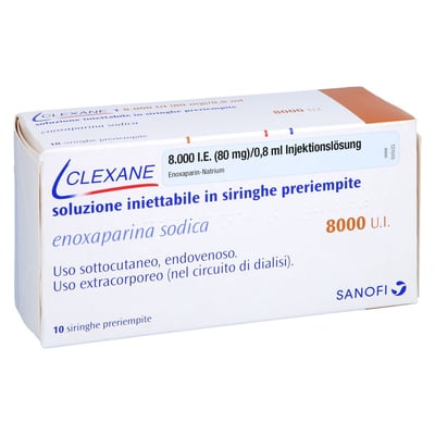 Clexane 8000 I.E. (80 mg)/0,8 ml Injektionslösung ohne Sicherheitssystem