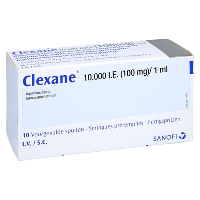 Clexane 10000 I.E. (100 mg)/1 ml Injektionslösung ohne Sicherheitssystem