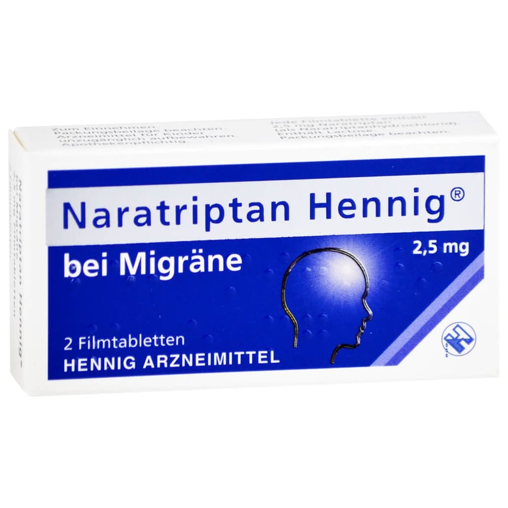 Naratriptan Hennig bei Migräne 2,5 mg