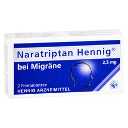 Naratriptan Hennig bei Migräne 2,5 mg
