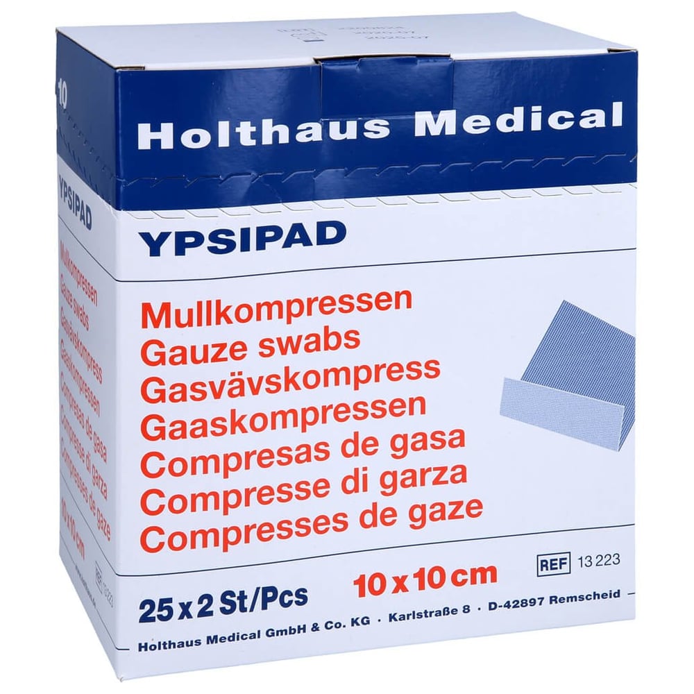 Mullkompressen 8-fach steril YPSIPAD 10x10cm
