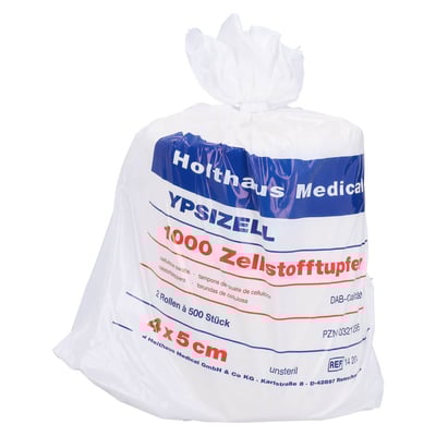 Zellstofftupfer YPSIZELL 4x5cm