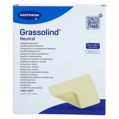 Grassolind Salbenkompressen 10x10 cm steril