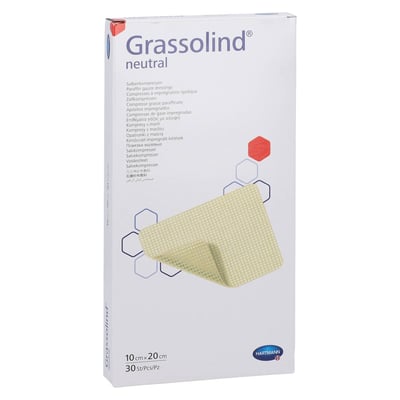 Grassolind Salbenkompressen 10x20 cm steril