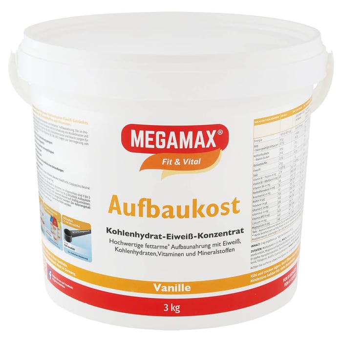 Megamax Aufbaukost Vanille Pulver
