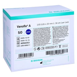 Venofix A Venenpunktionsb.23 G 0,65x19 mm 30 cm blau