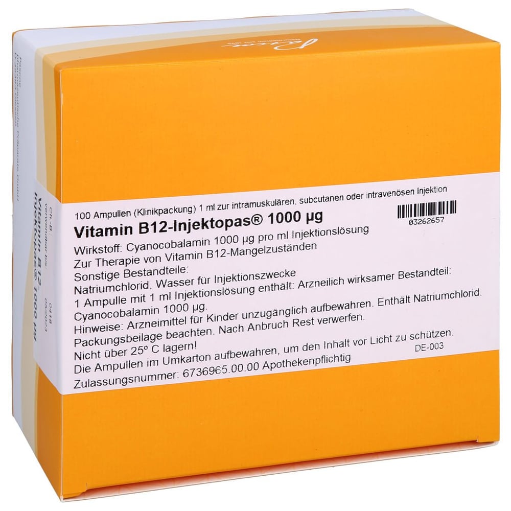 Vitamin B12-Injektopas 1000 µg