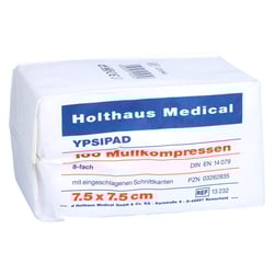 Mullkompressen 8-fach unsteril YPSIPAD 7.5x7.5cm