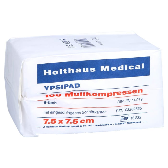 Mullkompressen 8-fach unsteril YPSIPAD 7.5x7.5cm