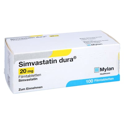 Simvastatin dura 20 mg