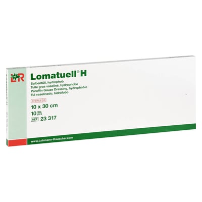 Lomatuell H Salbentüll 10x30 cm steril