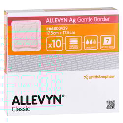 Allevyn Ag Gentle Border 17,5x17,5 cm Wundverband Smith & Nephew