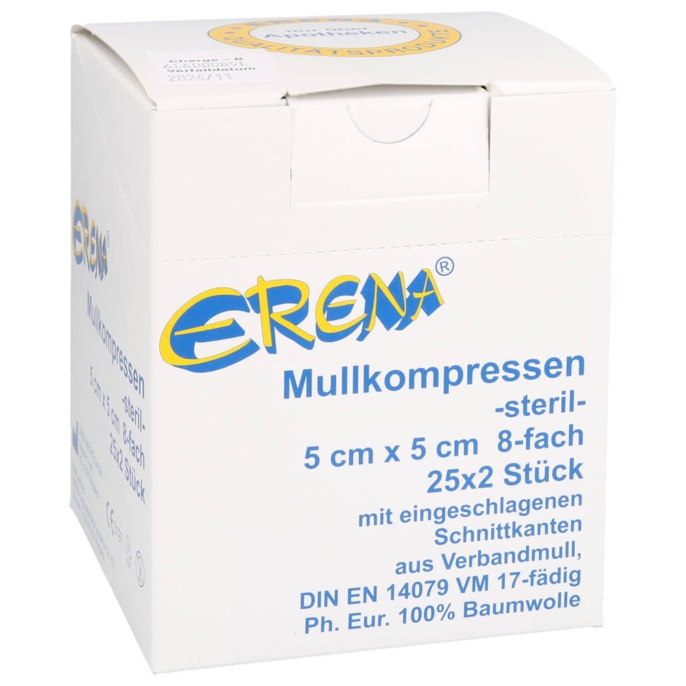 Erena Mullkompr.5x5 cm steril 8fach