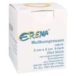 Erena Mullkompr.5x5 cm steril 8fach