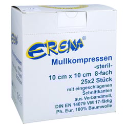 Erena Mullkompr.10x10 cm steril 8fach