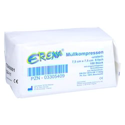 Erena Mullkompr.7,5x7,5 cm unsteril 8fach