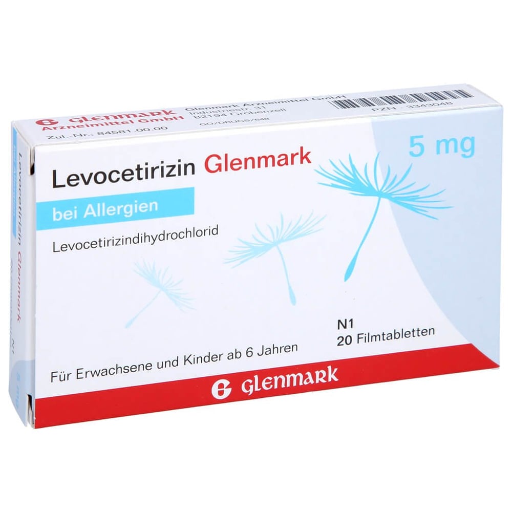 Levocetirizin Glenmark 5 mg