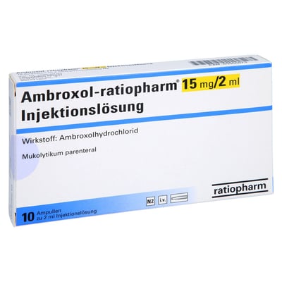 Ambroxol-ratiopharm 15 mg/2 ml Injektionslösung