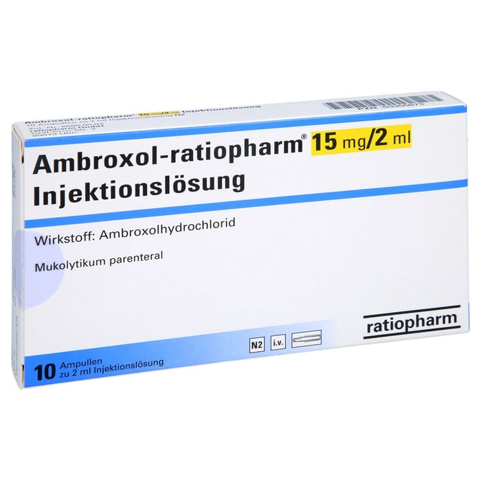 Ambroxol-ratiopharm 15 mg/2 ml Injektionslösung