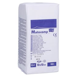 Mullkompressen MATOCOMP 10X10 12-FACH