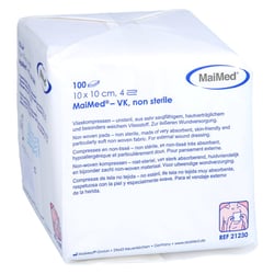Vliesstoff Kompressen 10x10cm 4-fach unsteril