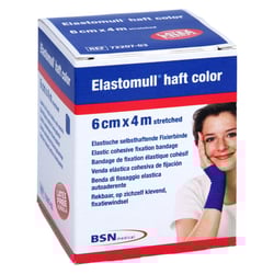 Elastomull haft 4mx6cm color blau